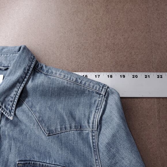 Levi's Classic Standard Fit Western Shirt Mens M Pearl Buttons Cowboy Western - Picture 4 of 13